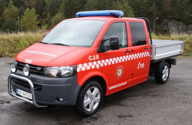 Vi gratulerer Sarpsborg Brannvesen med ny VW Transporter røykdykkerbil