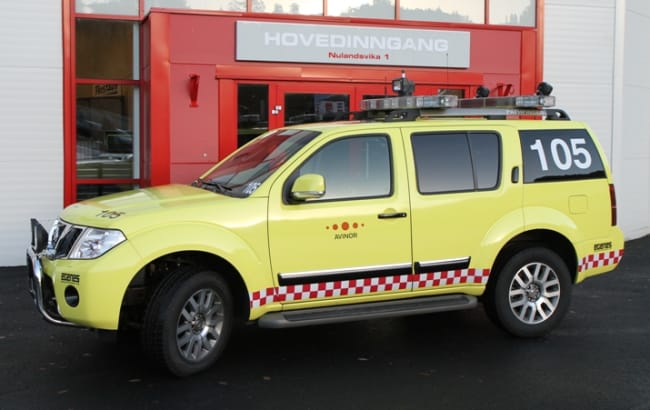 KOMMANDOBIL levert til Avinor Ålesund Lufthavn, Vigra