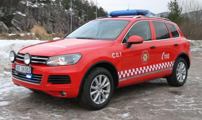 Vi gratulerer Sarpsborg Brannvesen med ny VW Touareg røykdykkerbil