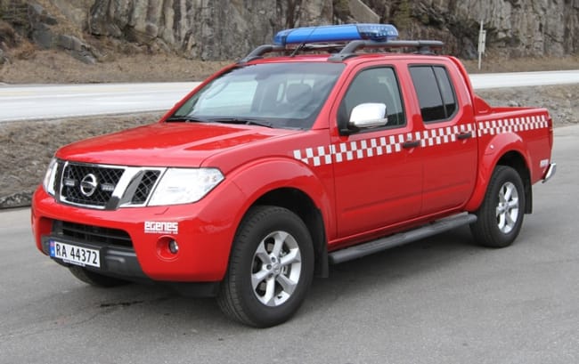 Vi gratulerer Karmøy Brannvesen med ny Nissan Navara Pick-Up røykdykkerbil