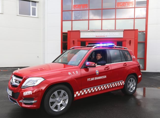 Vi gratulerer Fitjar brannvesen med ny Mercedes GLK 250 Røykdykkerbil
