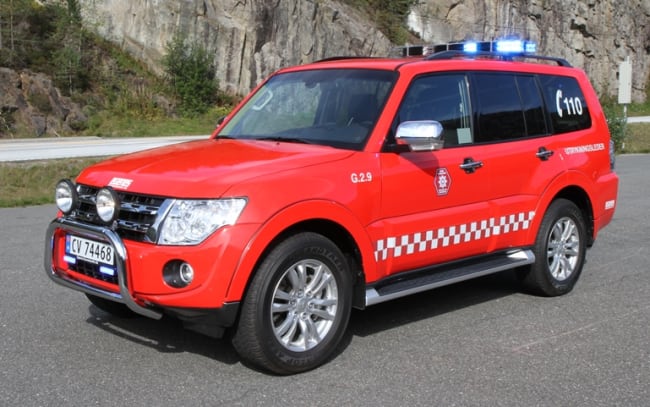 Vi gratulerer Øvre Romerike Brann og Redning IKS med ny Pajero røykdykkerbil