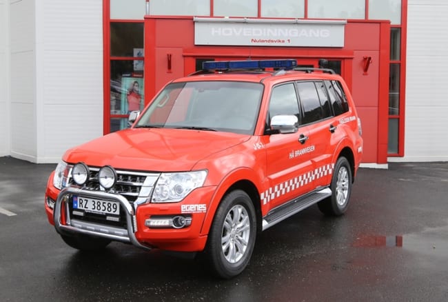 Vi gratulerer Hå Brannvesen med ny Pajero røykdykkerbil