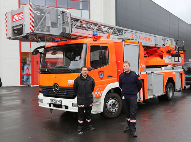 Brukt Metz stigebil levert til Hå Brannvesen