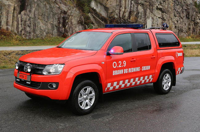 Vi gratulerer Skaun brann og redning med ny røykdykkerbil på VW Amarok