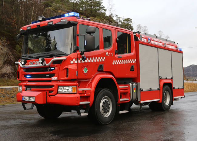 Vi gratulerer Surnadal Brannvesen med ny moderne brannbil på Scania chassis