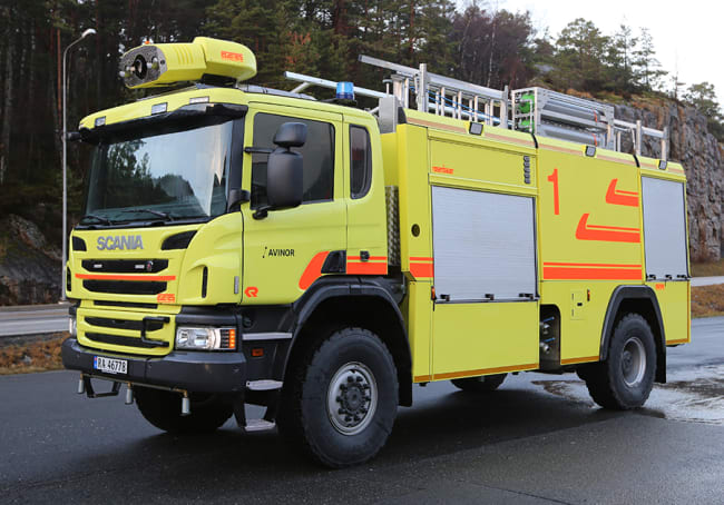 Vi gratulerer Mo i Rana lufthavn med ny brannbil!