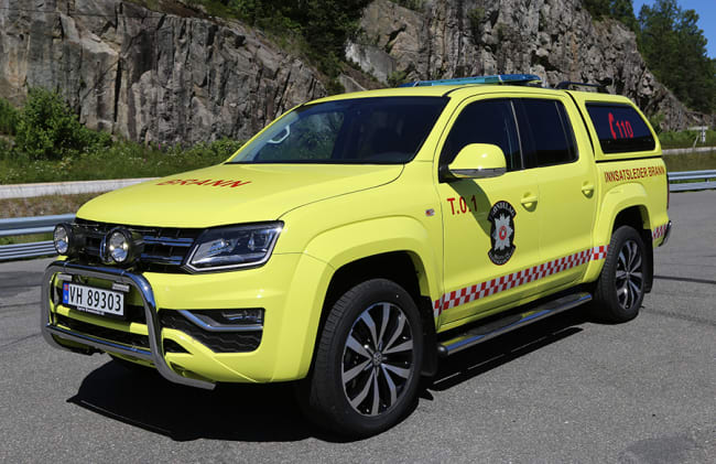 Vi gratulerer Trøndelag brann og redning med ny røykdykkerbil på VW Amarok V6