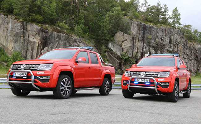 Vi gratulerer Vestfold Interkommunale Brannvesen IKS med to nye røykdykkerbiler på VW Amarok V6