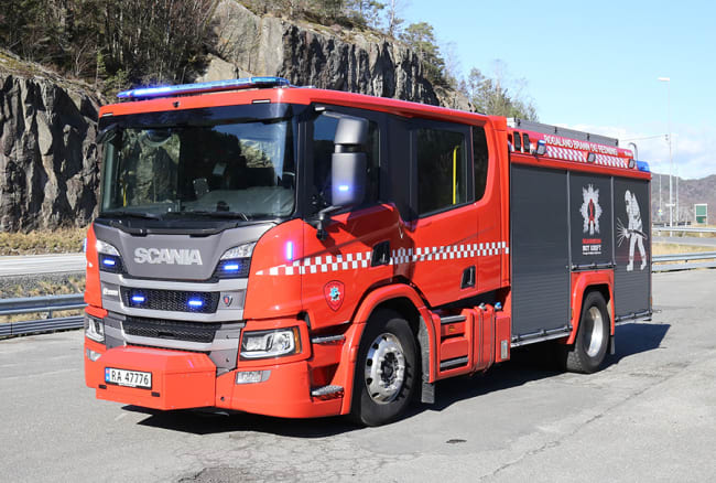 Brannbil på Scania NTG chassis til Rogaland brann og redning