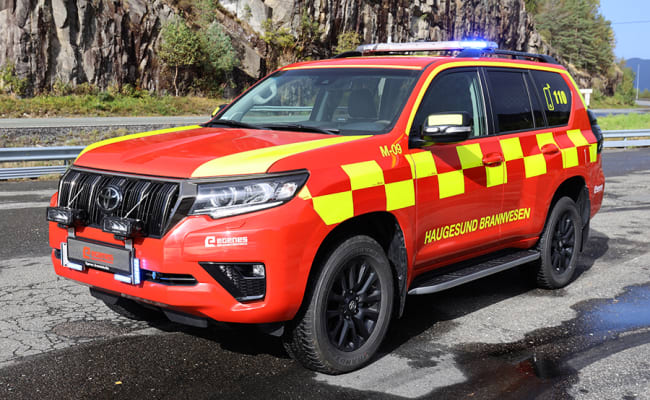 Fremskutt enhet på Toyota Landcruiser til Haugesund