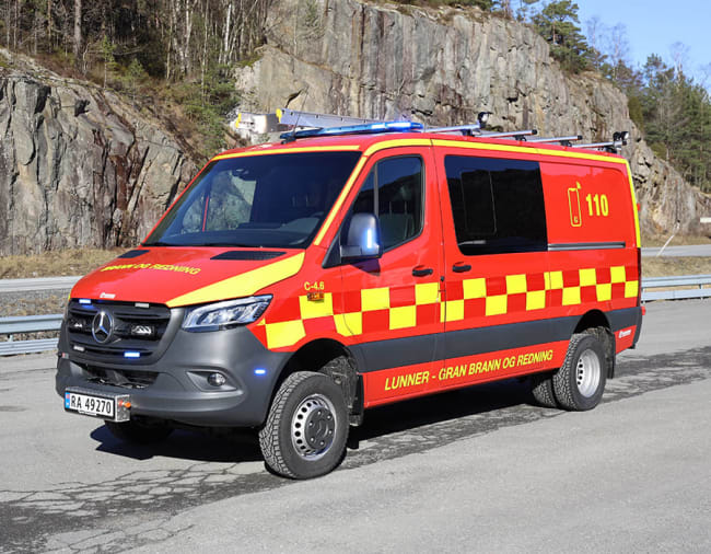 Lett brannbil Lunner - Gran