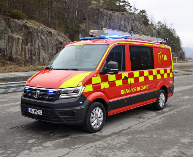 Røykdykkerbil på VW Crafter til Gauldal