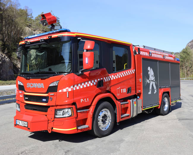 Brannbil Hemnes brann og redning