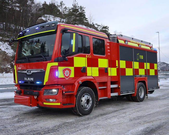 Kompakt brannbil til Kvinnherad på MAN chassis