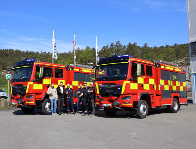 To brannbiler til Suldal på MAN chassis