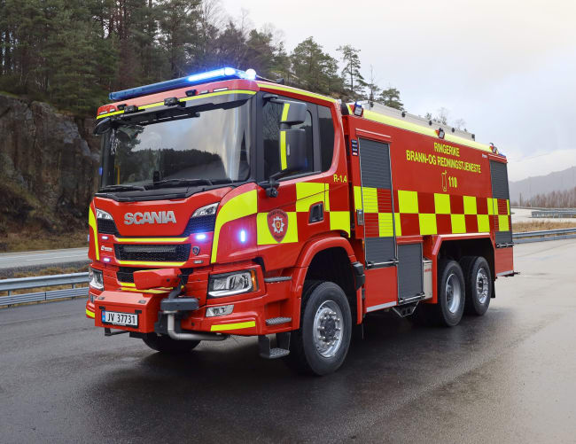 Branntankbil i miljøvennlig polypropylen til Ringerike
