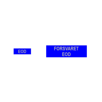 Funksjonsplater Ledervest - FORSVARET EOD