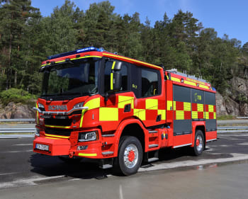 Brannbil til Rana på Scania 4x4 chassis