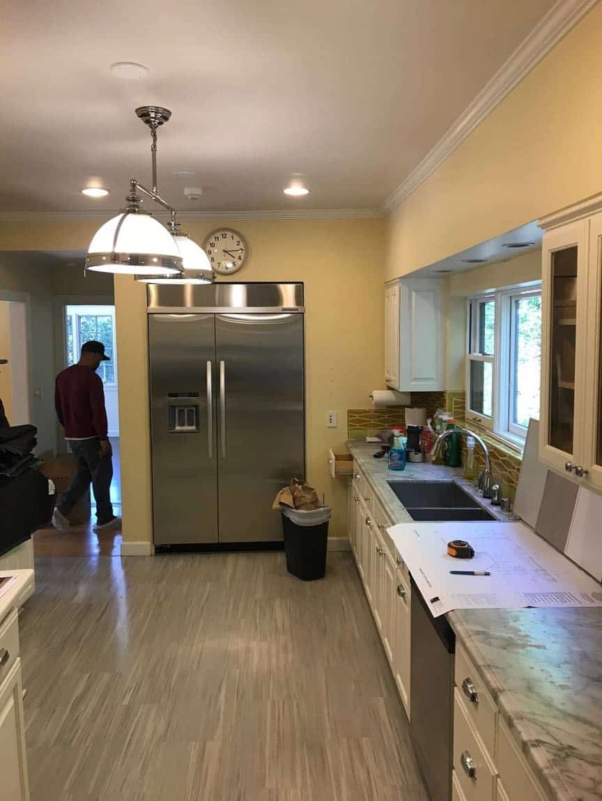 before picture of a hancock park traditional home renovated with an eggersmann kitchen