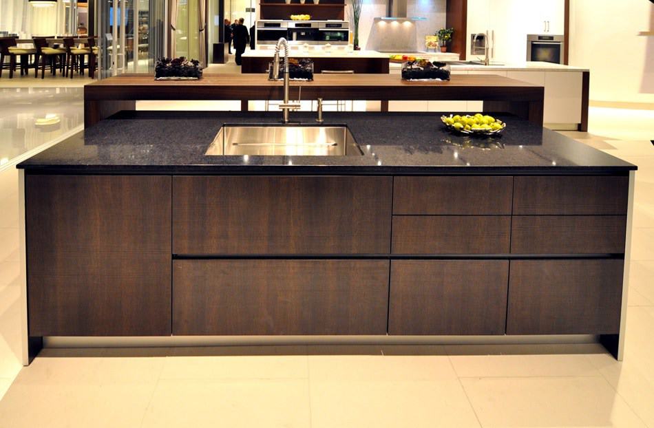 eggersmann cabinetry in torino trondheim finish with stainless steel sink
