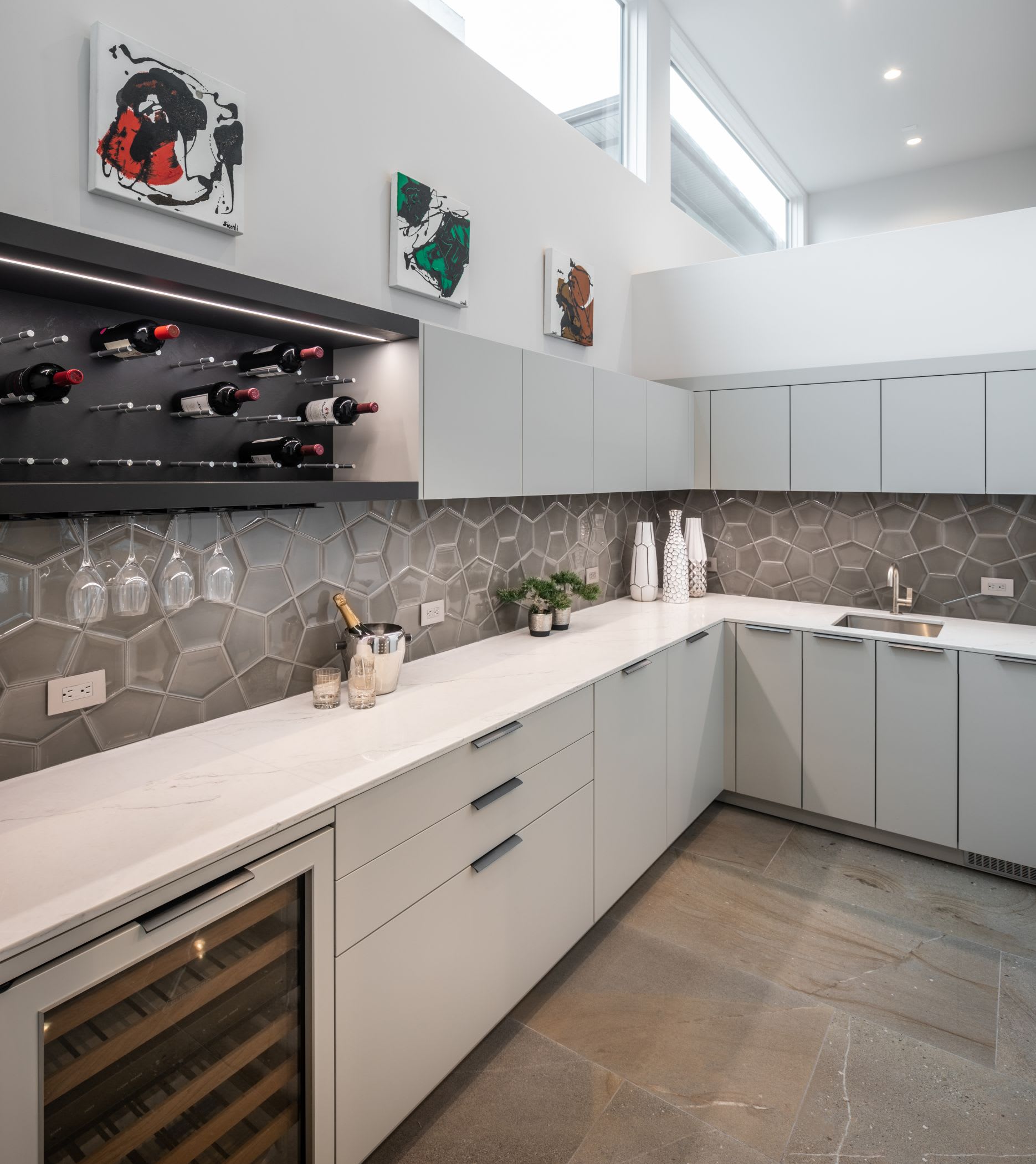 secondary kitchen for a home in houston that helps a family keep kosher
