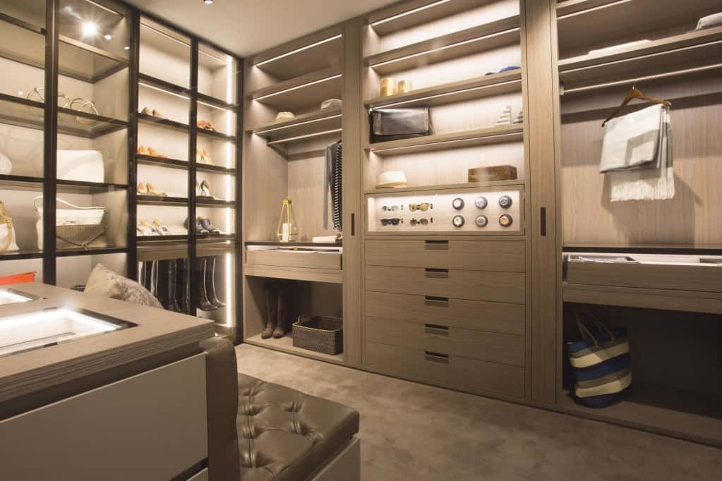 schmalenbach high-end custom closet featured at eggersmann los angeles showroom
