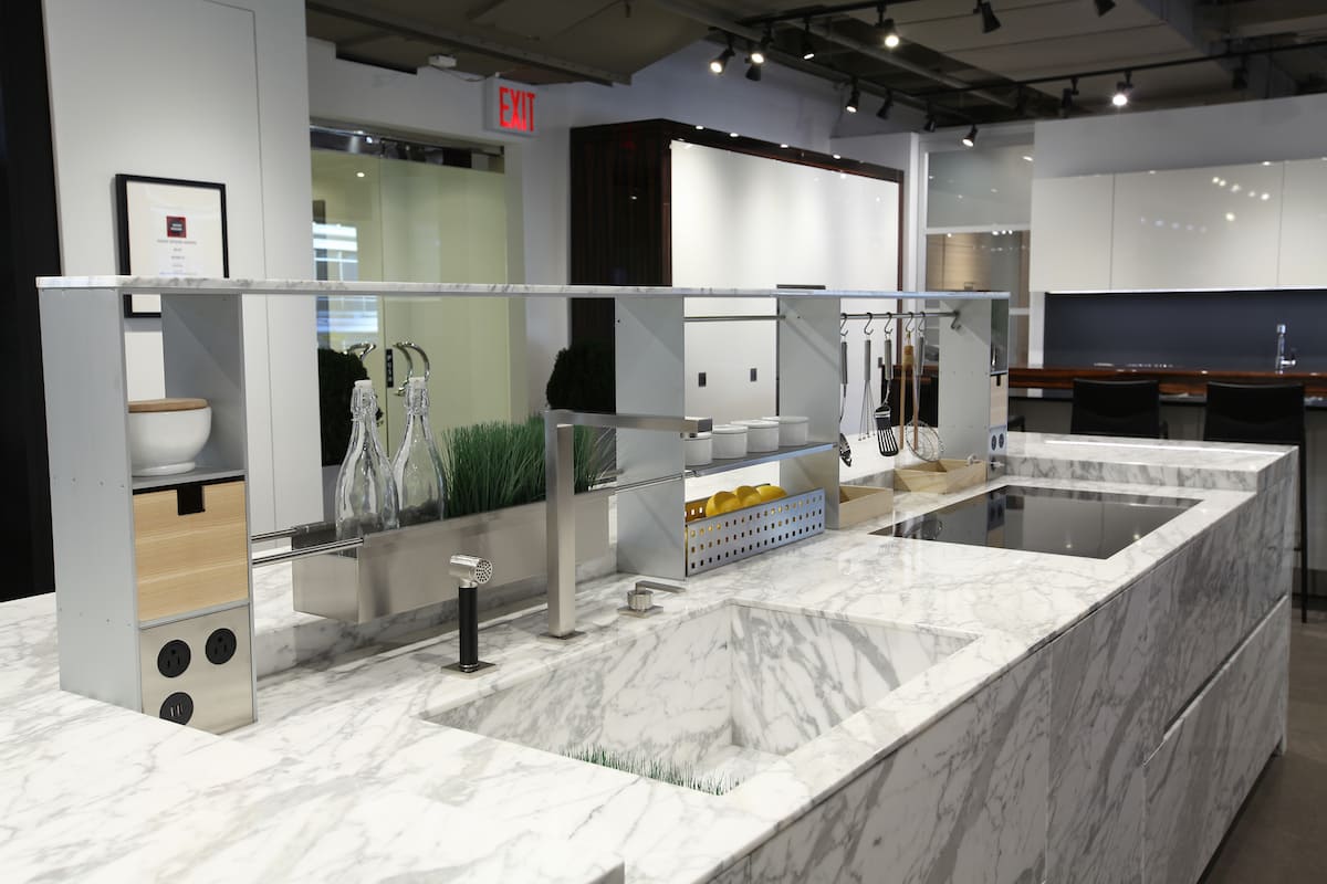 15-square countertop upstand shelving offers convenient functionality