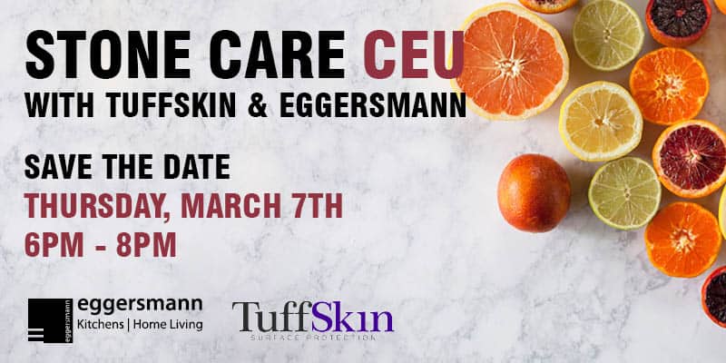 tuffskin event at eggersmann chicago will offer ceu credits to interior designers