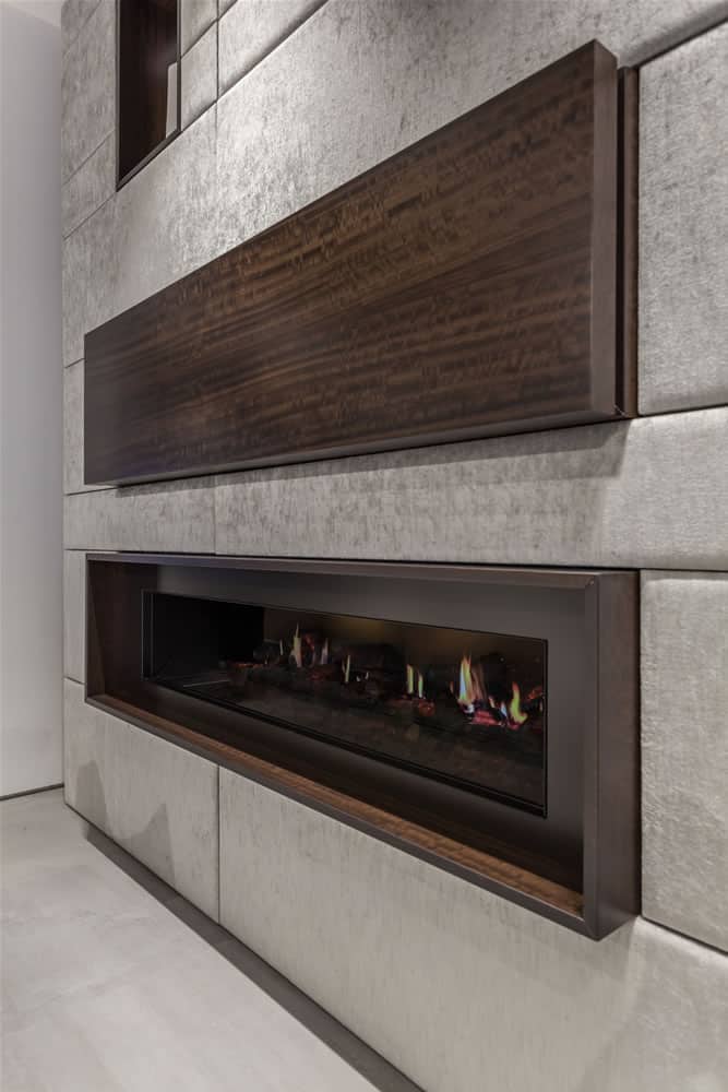 modern fireplace designed and installed by eggersmann