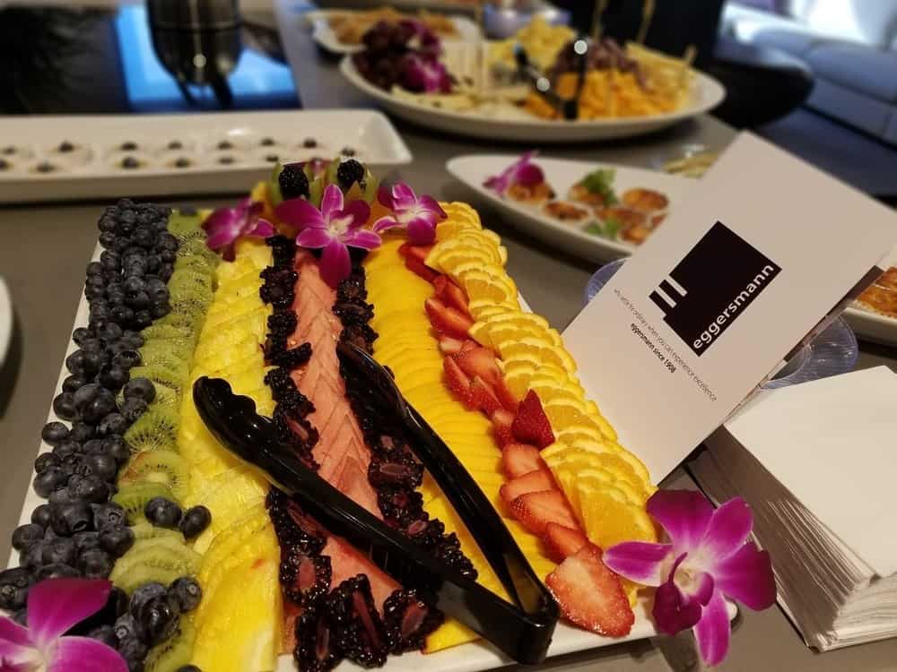 eggersmann fl ceu subzero event fruit plate on buffet