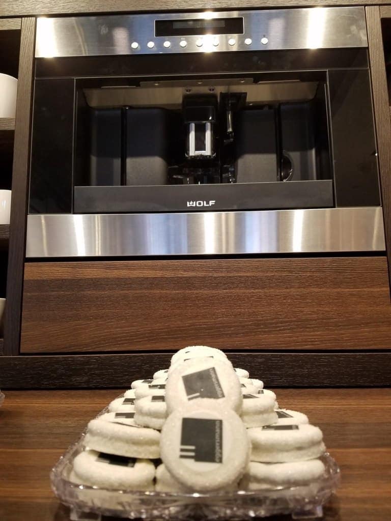 eggersmann fl ceu event shoed a wolf coffee maker and served treats with eggersmann logo