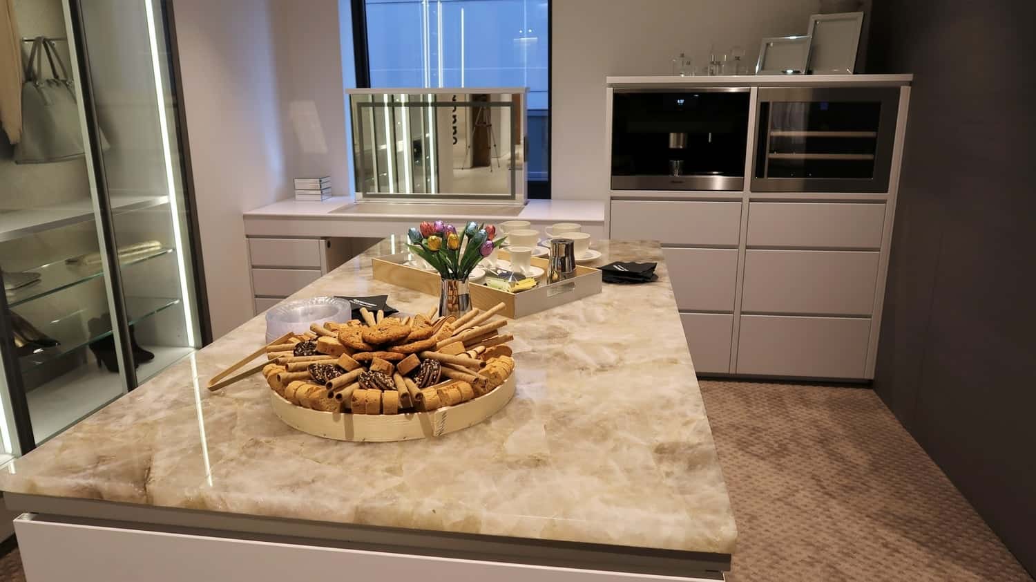 instagram insights for business workshop snacks in one of the kitchens at eggersmann chicago