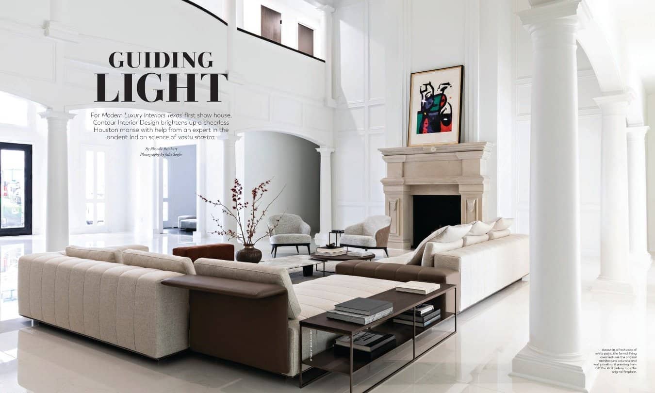 modern luxury interiors texas april 2019 issue features texas showhouse that was a remodeled classic manse with a modern twist