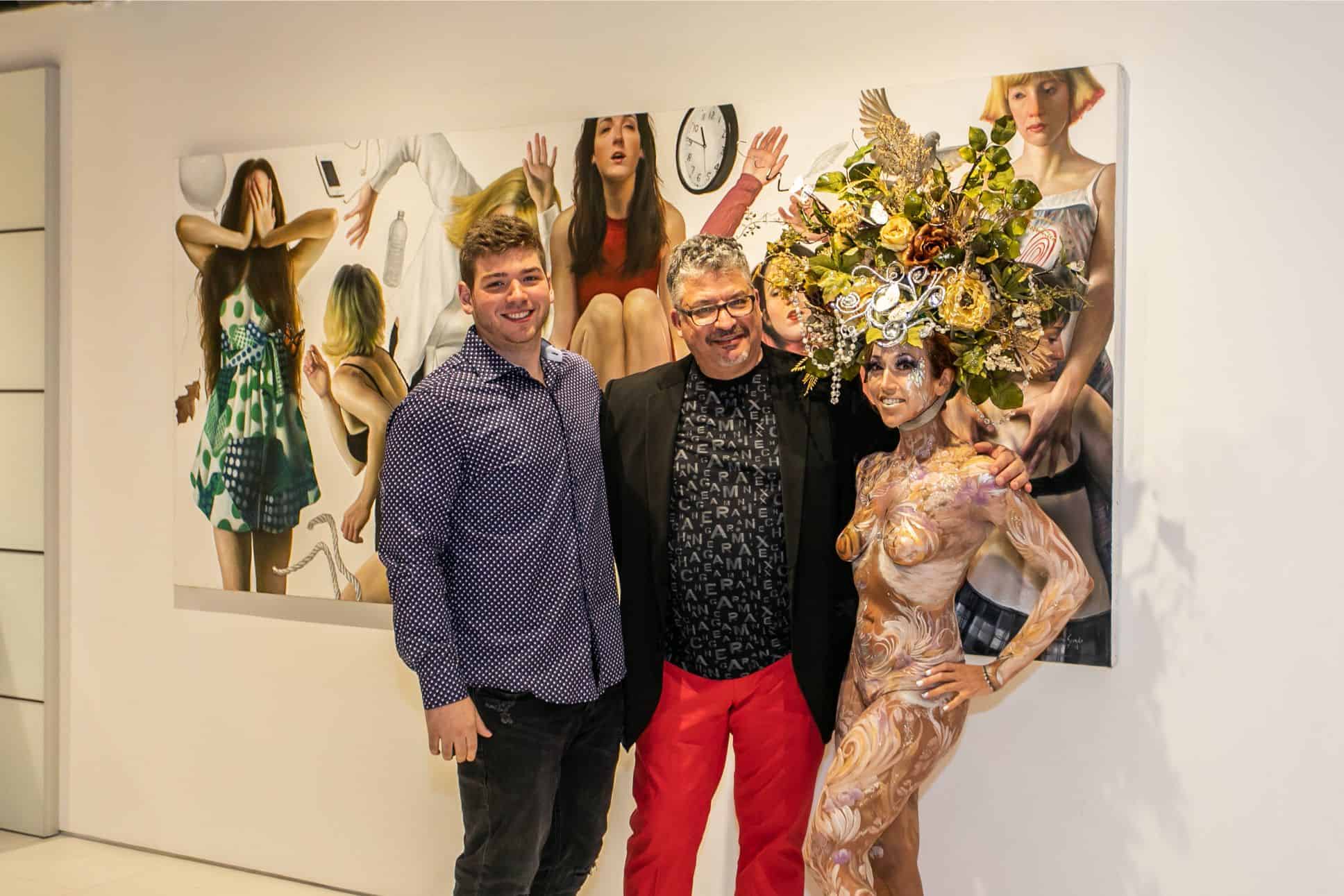 artist bruno surdo at the rndd gallery walk 2019