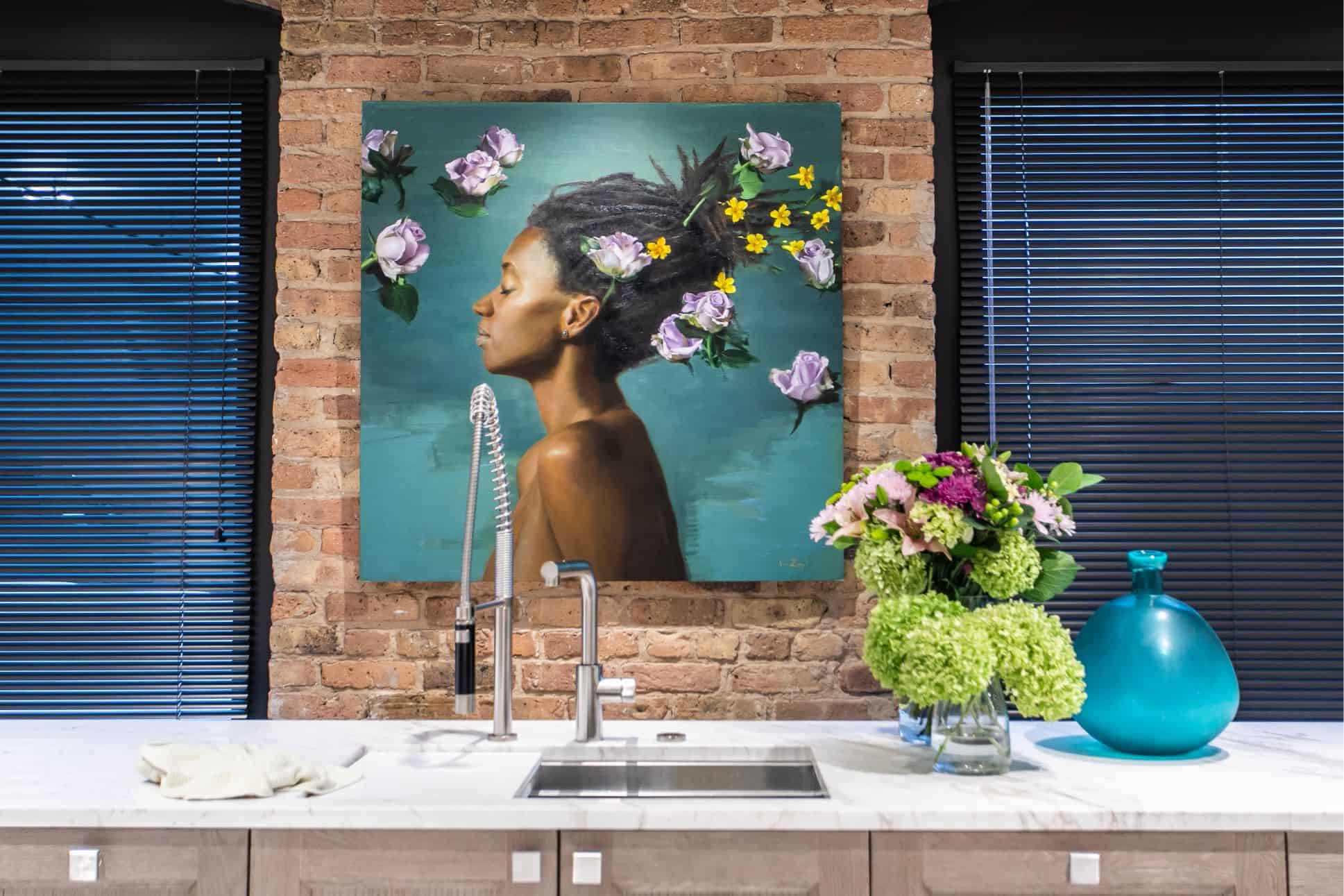michael van zeyl artwork featured at the rndd gallery walk 2019 inside the eggersmann chicago showroom