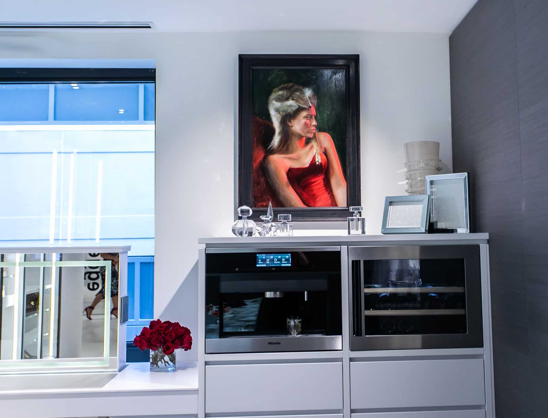 michael van zeyl artwork featured at the rndd gallery walk 2019 inside the eggersmann chicago showroom