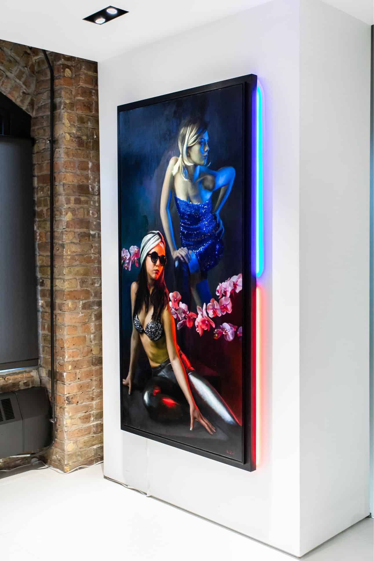 artwork by michael van zeyl at the rndd gallery walk 2019 inside the eggersmann chicago showroom