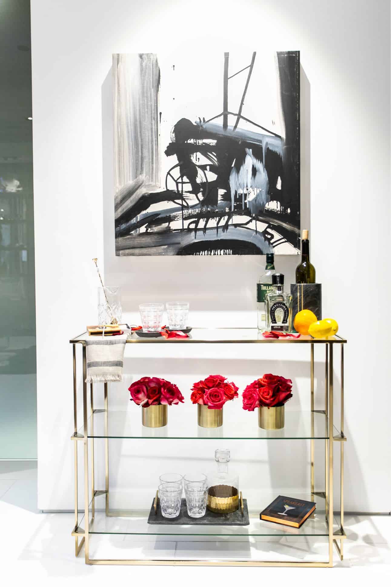 featured victoria hardy interior design vignette in the eggersmann kitchens chicago showroom during the rndd gallery walk 2019