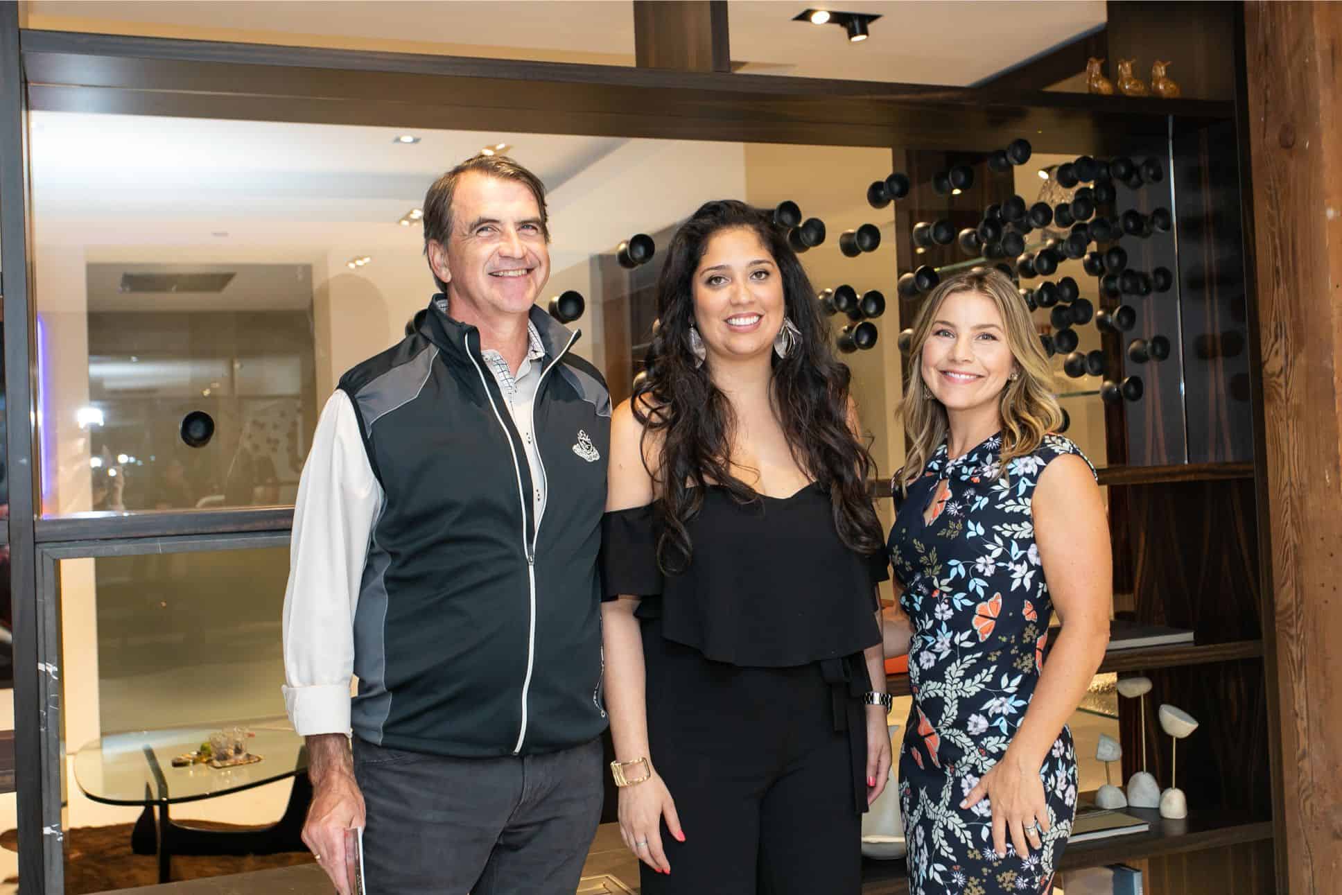 guests and host dana mcmanus attending the rndd gallery walk 2019 in the eggersmann kitchens chicago showroom