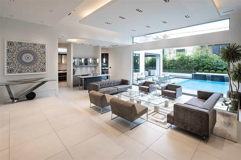 living room off the pool deck