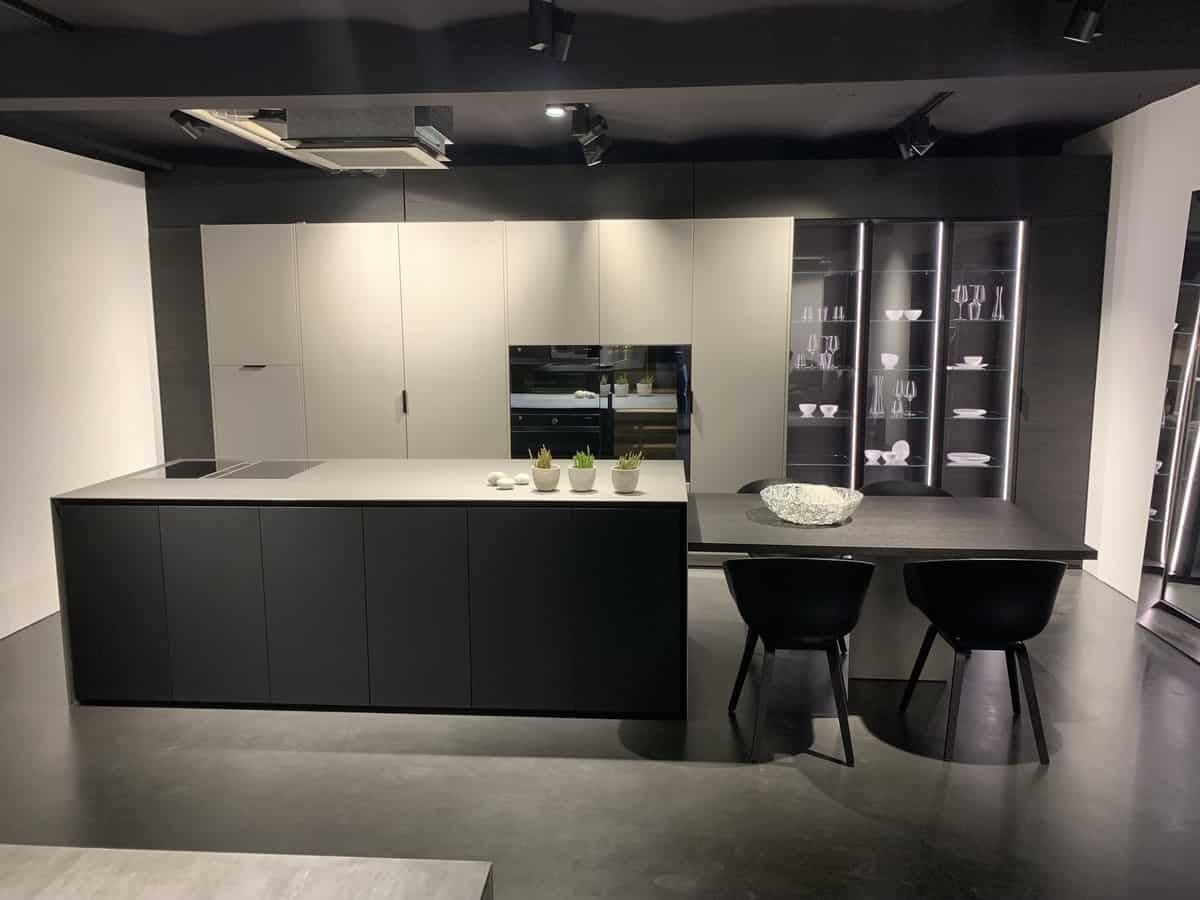 eggersmann factory tour luxury black and white kitchen display
