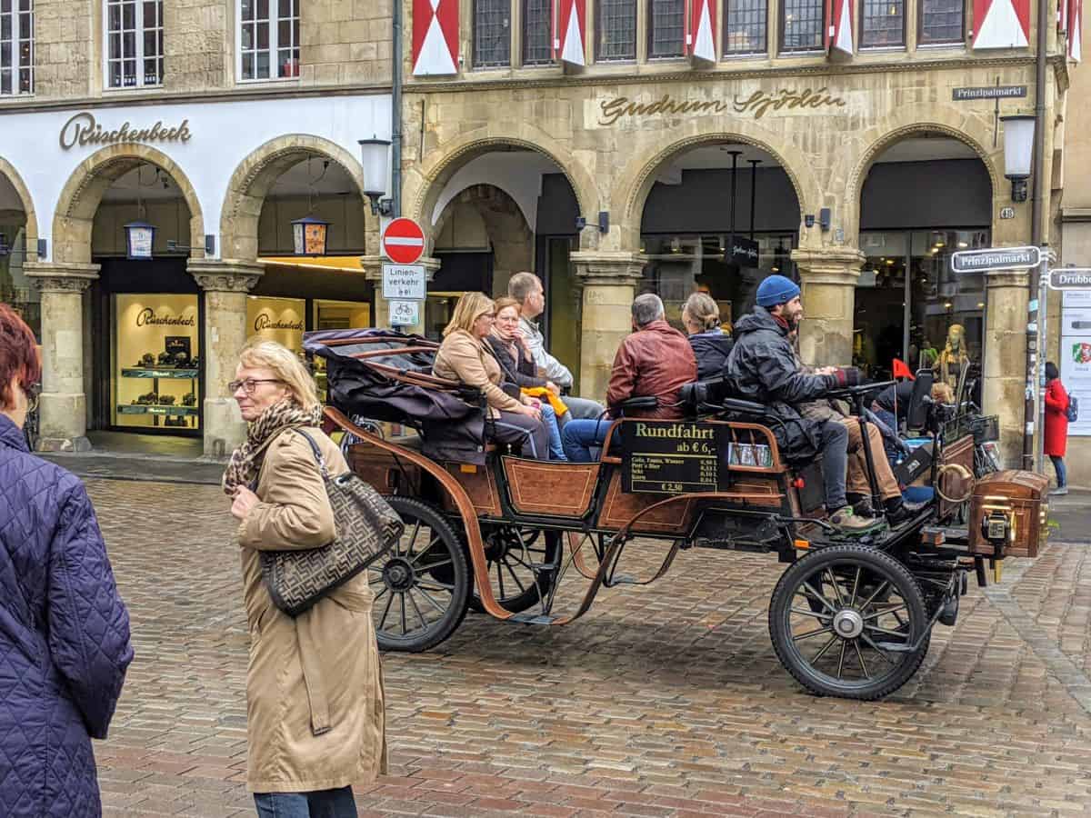 carriage ride in muenster germany