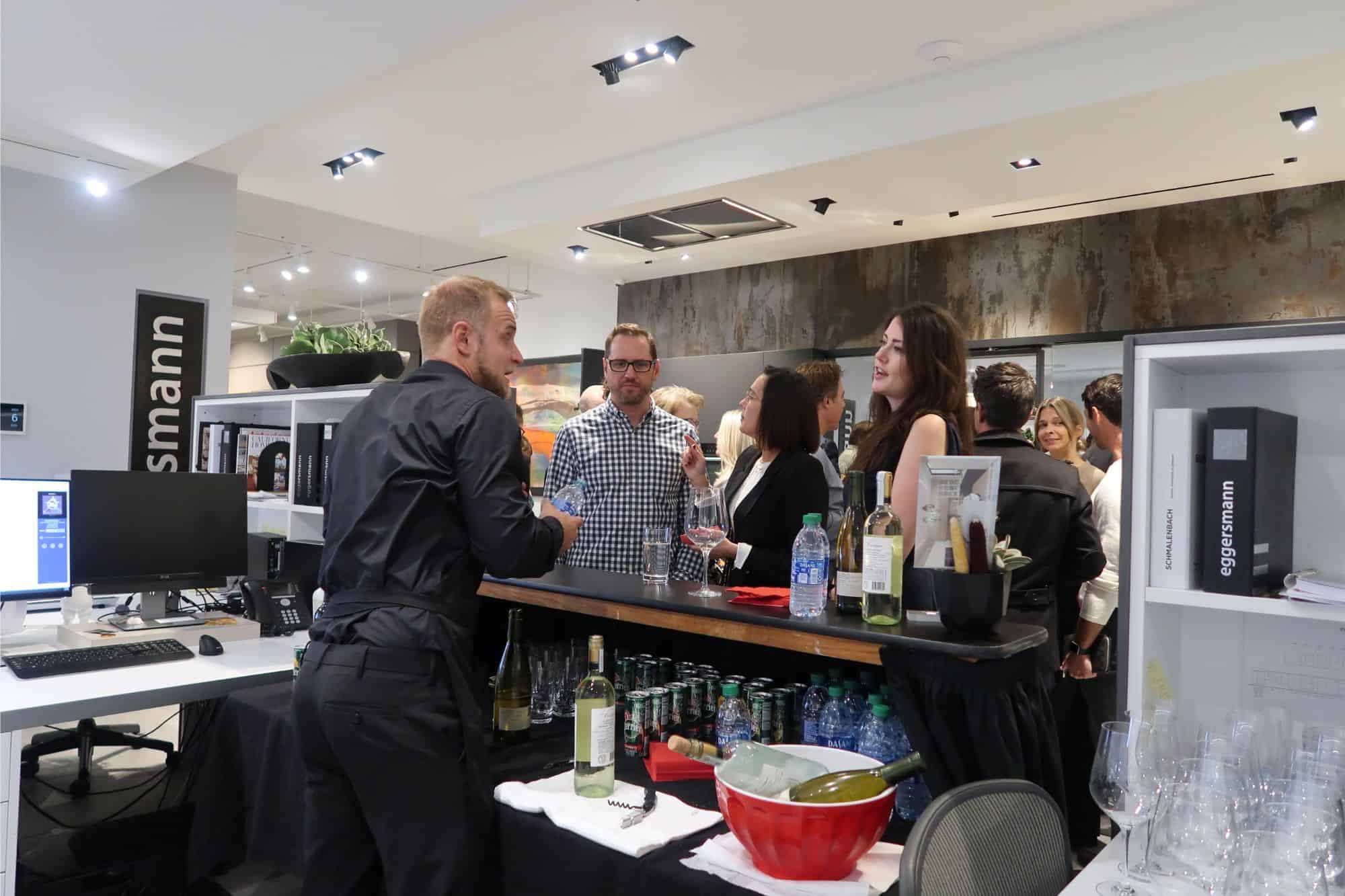 designers enjoying a visit before the making function fabulous event at eggersmann la
