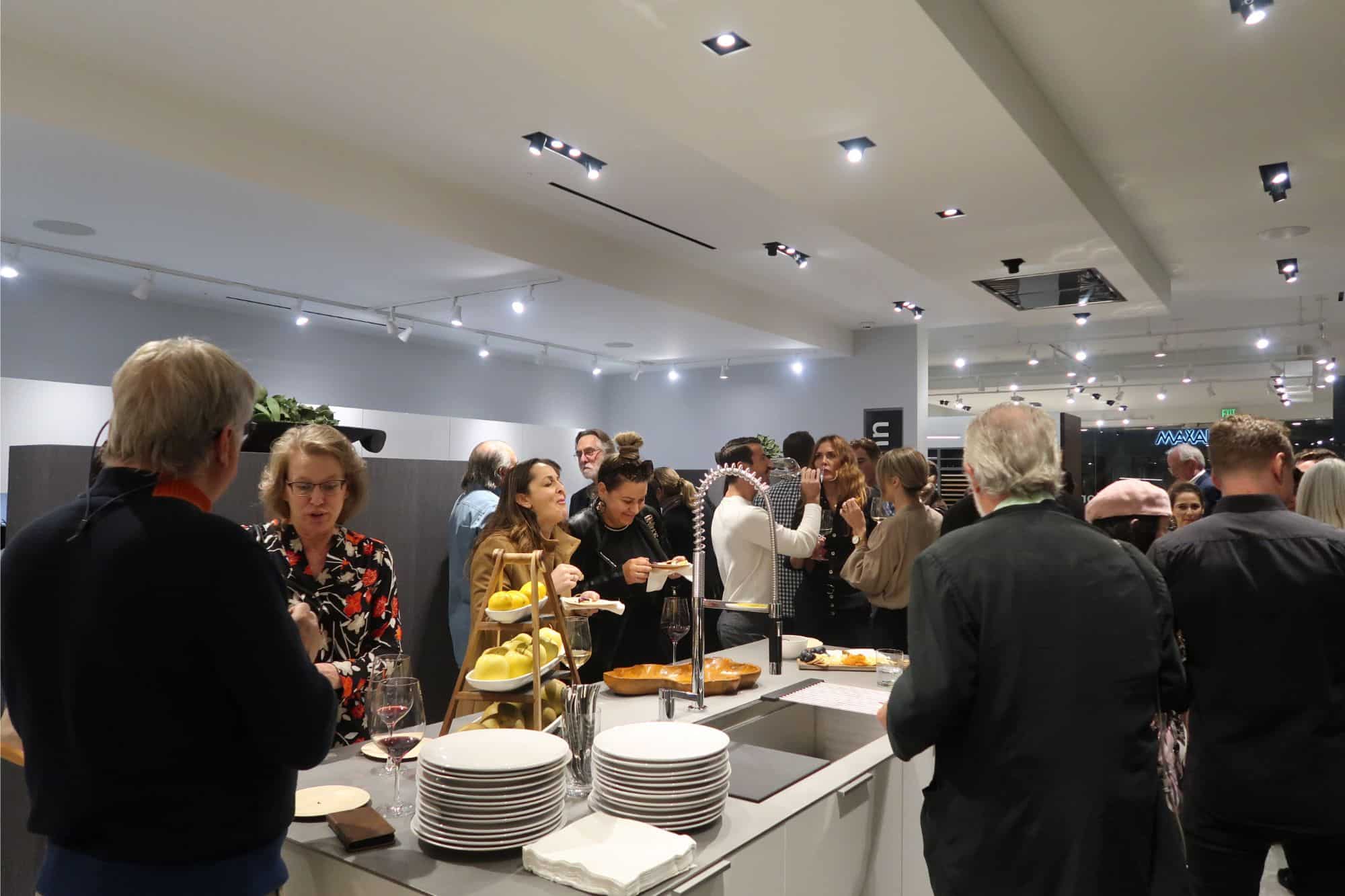 attendees enjoying the delicious meal prepared by chef petr at the making function fabulous event at eggersmann la