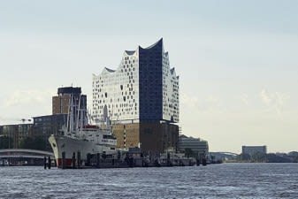 the elbhphilharmone is a cultural and residential project in hamburg germany that features 14 luxury apartments with custom eggersmann german cabinetry
