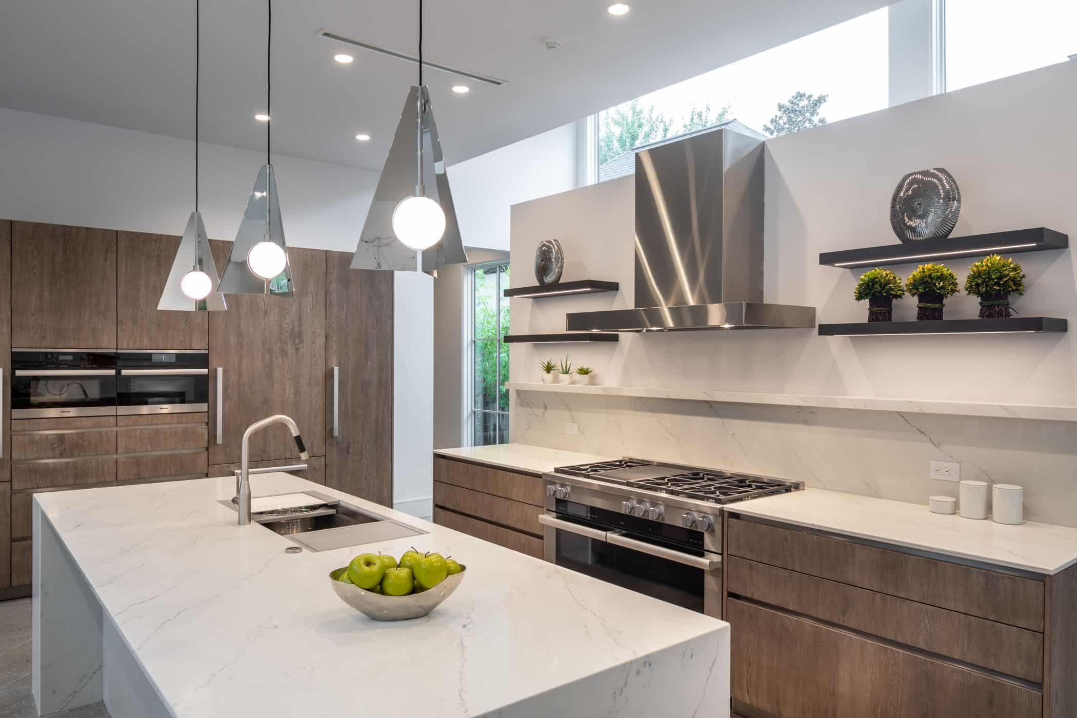 main kitchen by eggersmann in a renovation of a washington coalition memorial park area home in houston