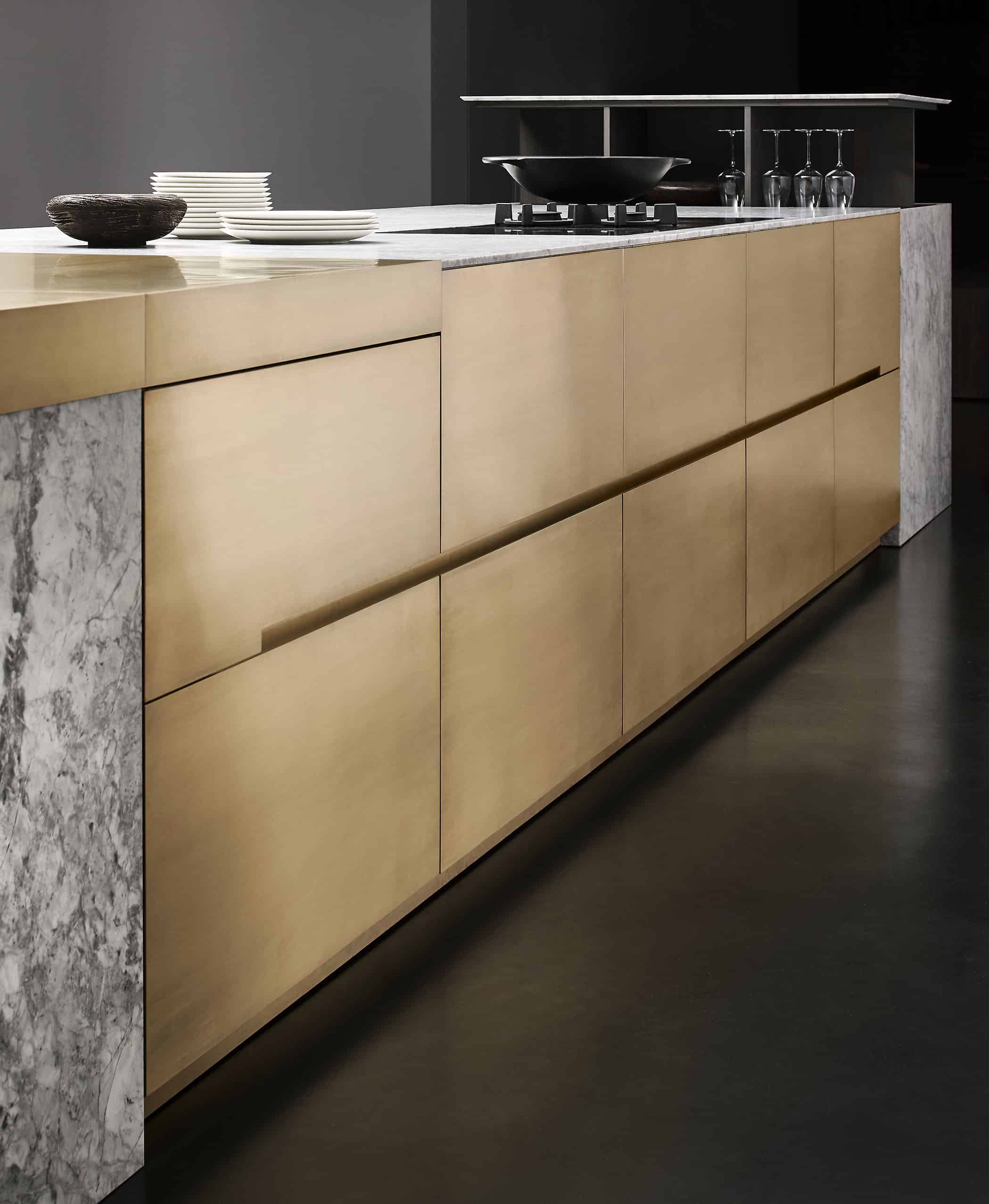 handleless german cabinets make an ultra-modern statement