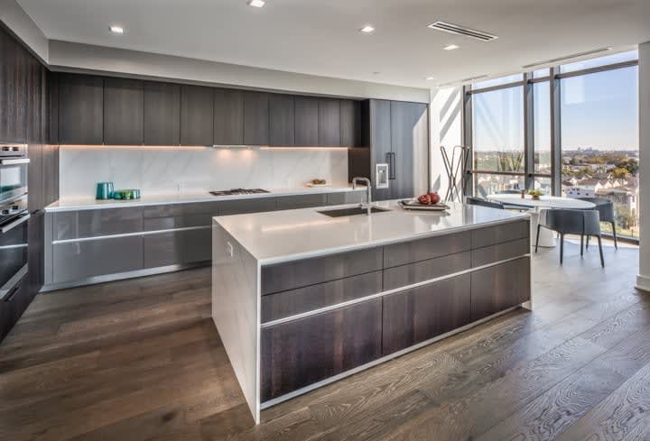 luxury german kitchen of in the condo unit 730 of the mond at the museums