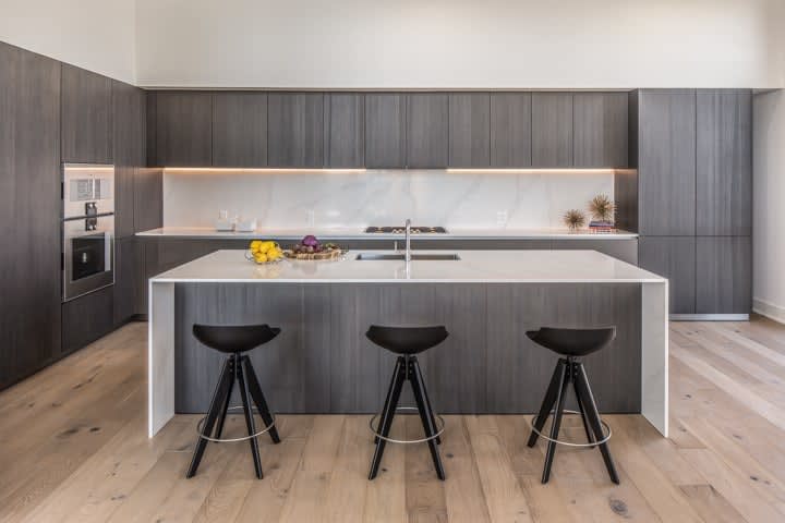 luxury german kitchen by eggersmann in the penthouse condo unit 801 of the mond at the museums